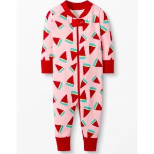 NWT Hanna Andersson Watermelon Zip Sleeper Organic Cotton Pajamas 3-6M